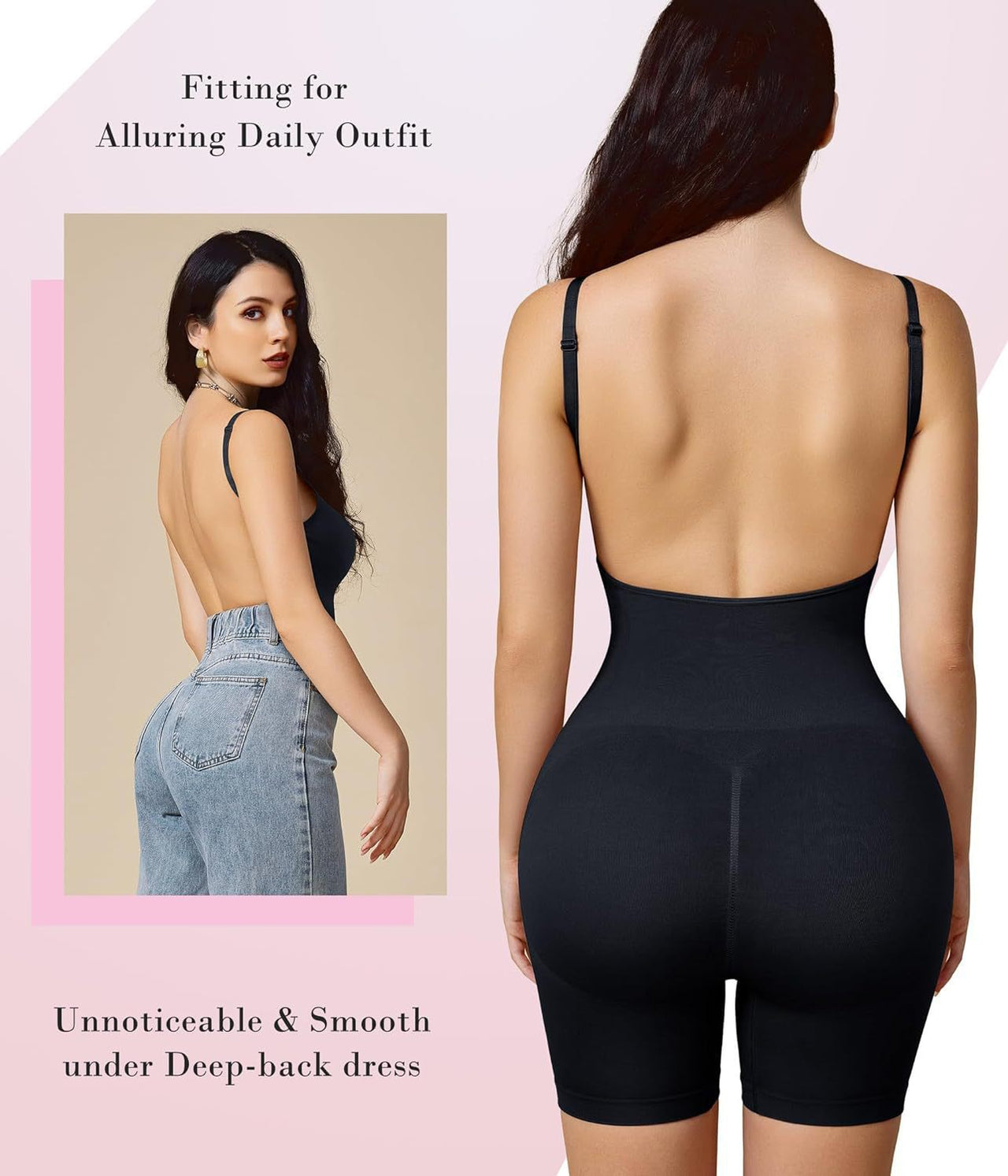 Sexy backless big U back bottoming corset