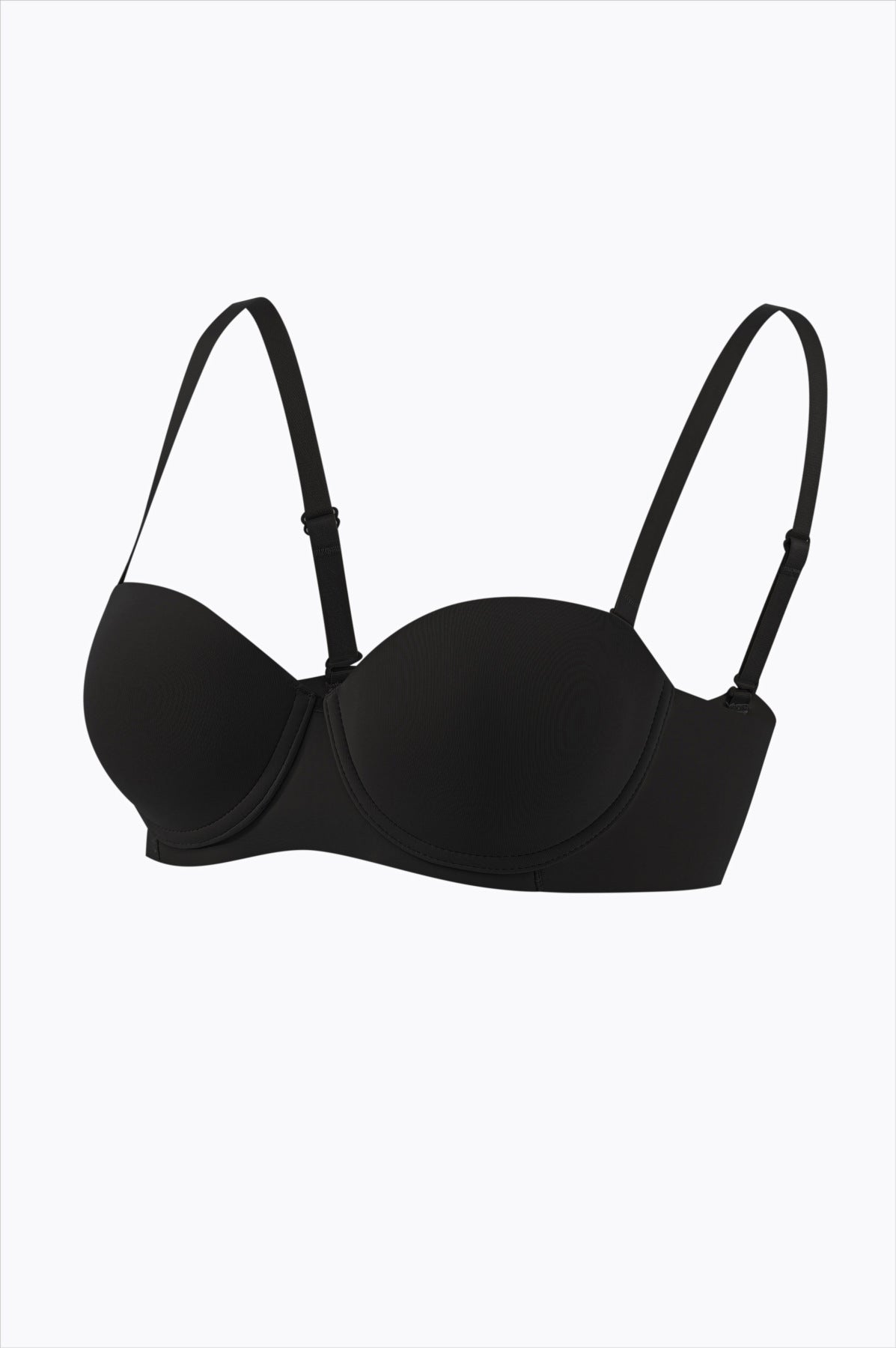 Smooth and seamless half-cup beautiful back bra