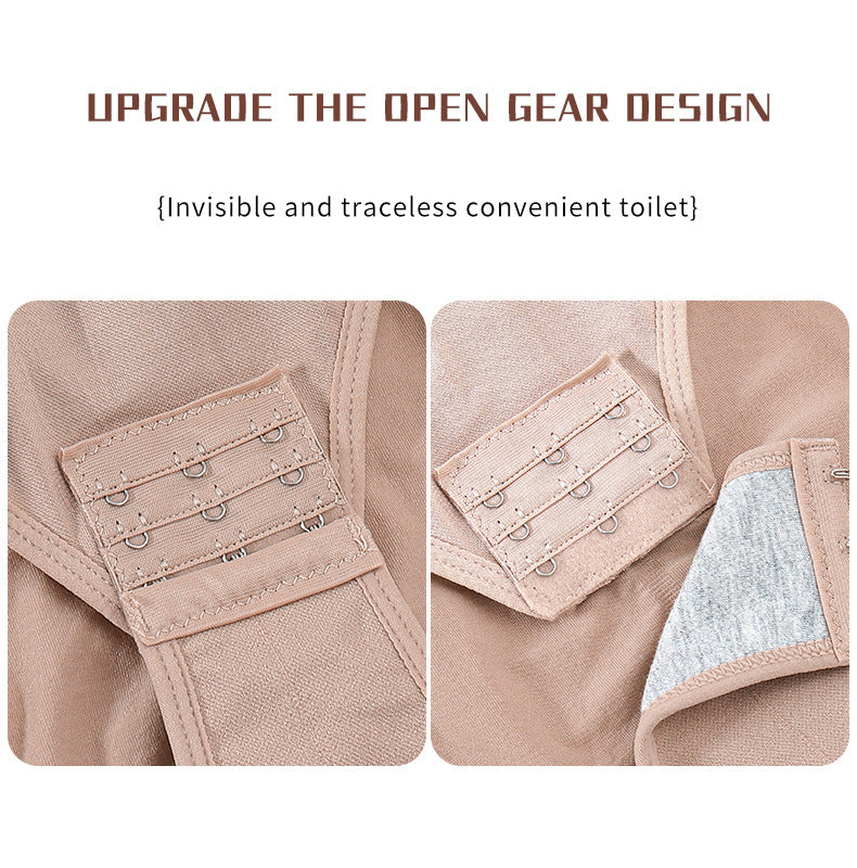 Bust-lifting body-shaping corset briefs