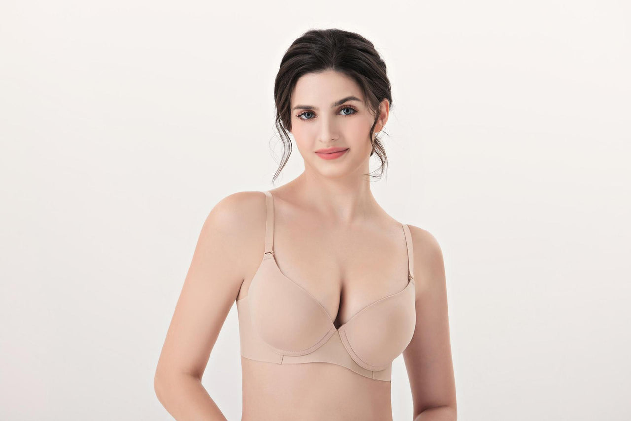 Smooth simple seamless one-piece thin bra