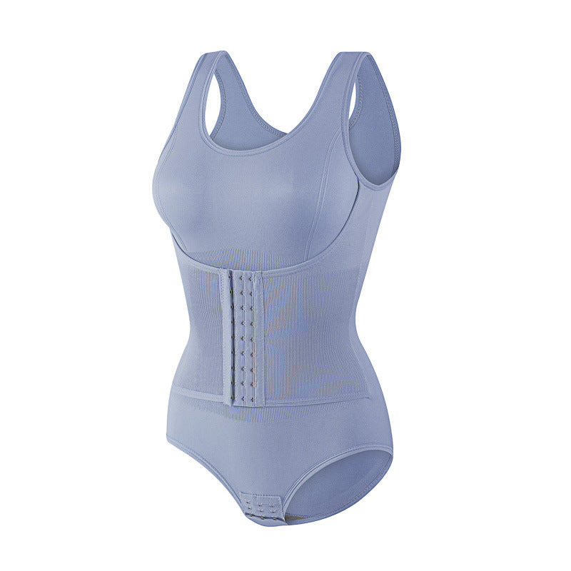 Enhanced button-down body shaper