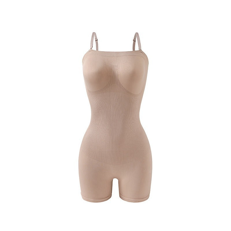 Enhanced triangle jumpsuit thong