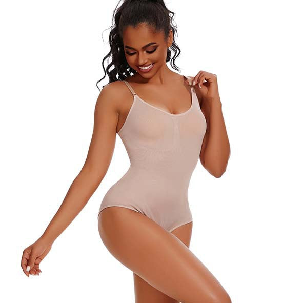 Bust-lifting body-shaping corset briefs