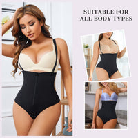 Thumbnail for Zippered double tummy-control briefs with hip lift and open crotch