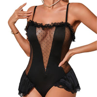 Thumbnail for Mesh deep V sexy bodysuit Success