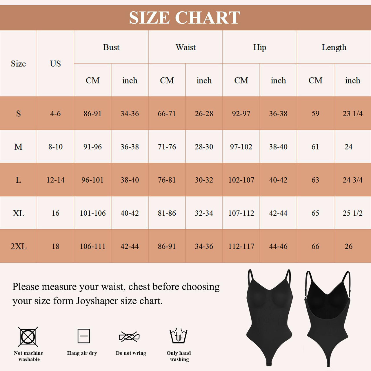 Large size T-string body shaper
