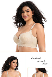 Thumbnail for Underwire bra to control breast augmentation and prevent sagging