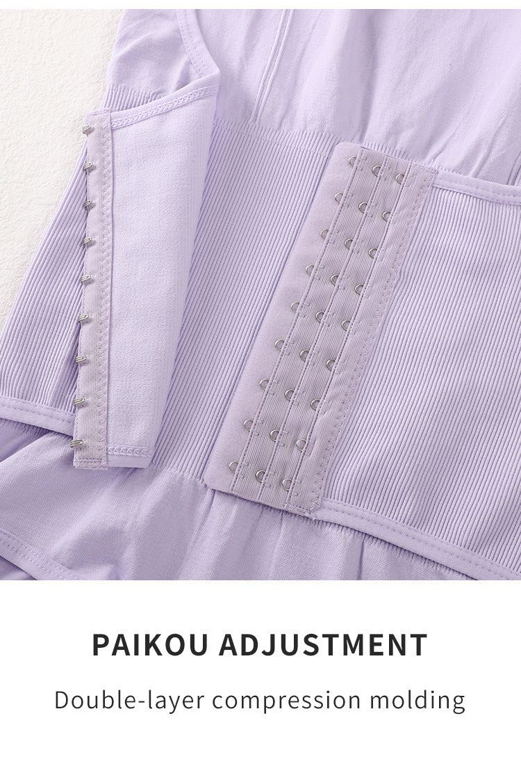 Enhanced button-down body shaper