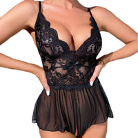 Thumbnail for Transparent lace sexy temptation jumpsuit