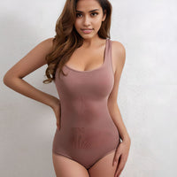 Thumbnail for Seamless hip-lifting and tummy-controlling bodysuit