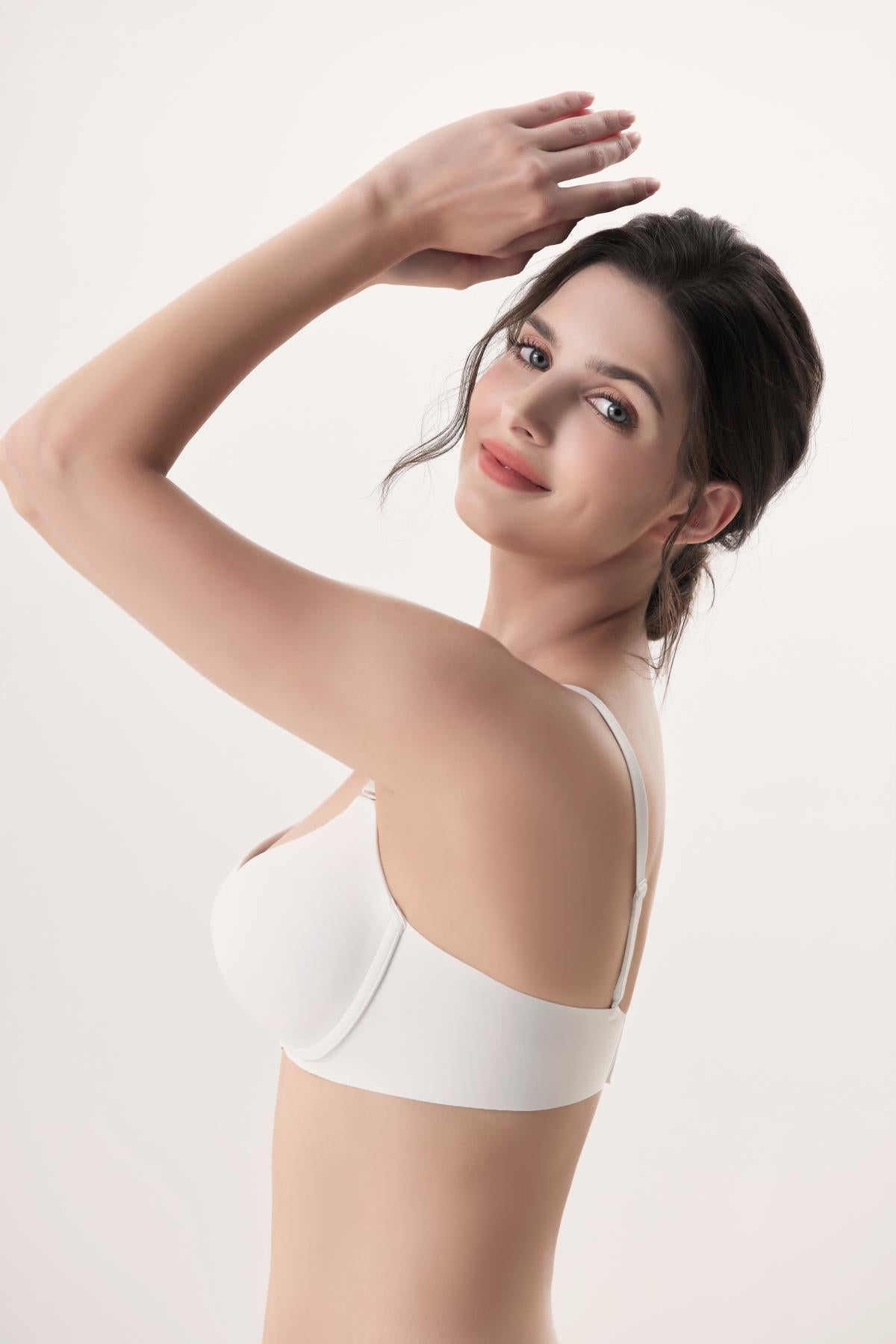Smooth simple seamless one-piece thin bra