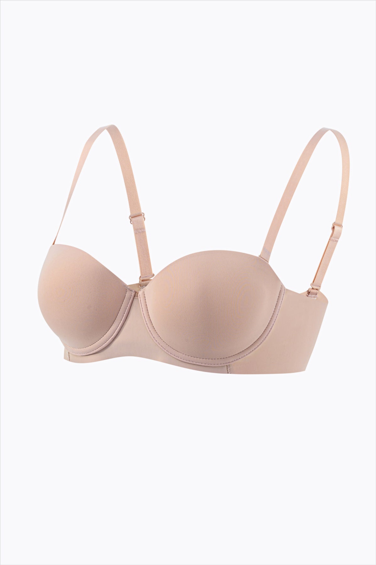 Smooth and seamless half-cup beautiful back bra