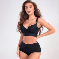 Thumbnail for Push-up and side-breasted adjustable underwire bra