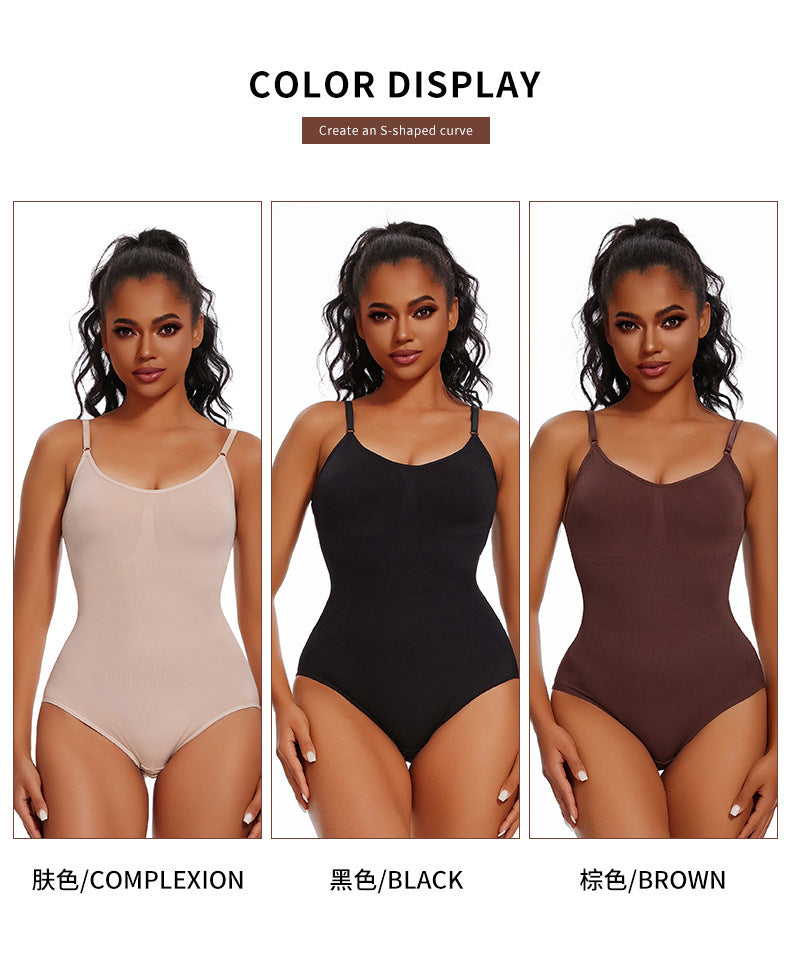 Bust-lifting body-shaping corset briefs