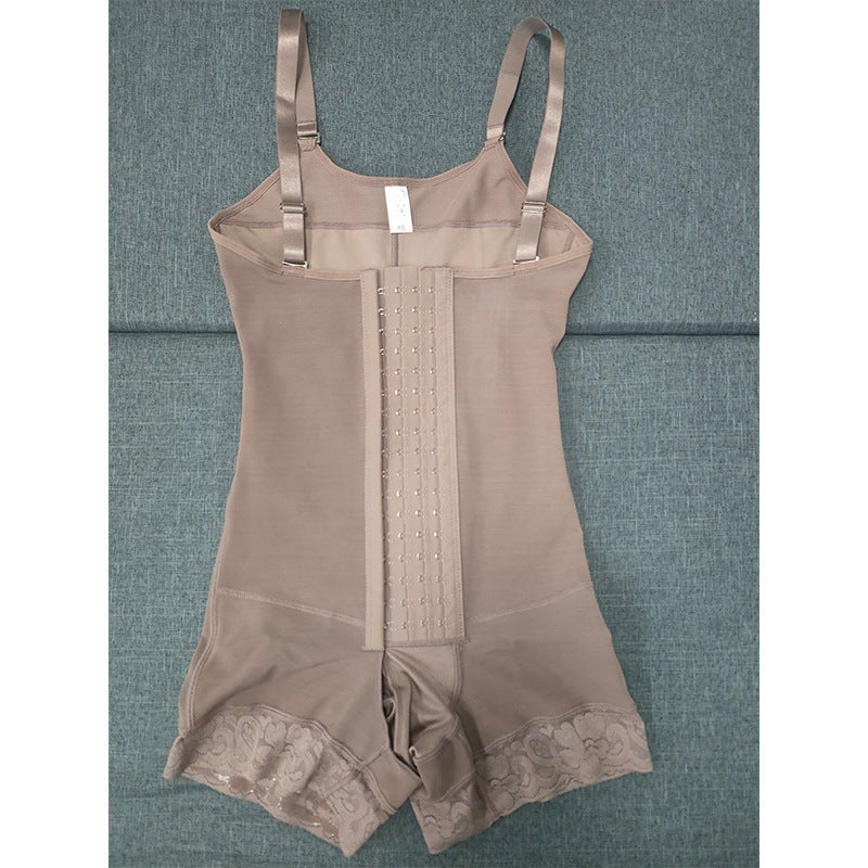 Postpartum body shaping and tummy control four-breasted body shaping garment