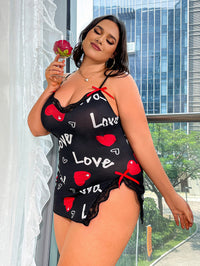 Thumbnail for Sexy lace suspender nightdress