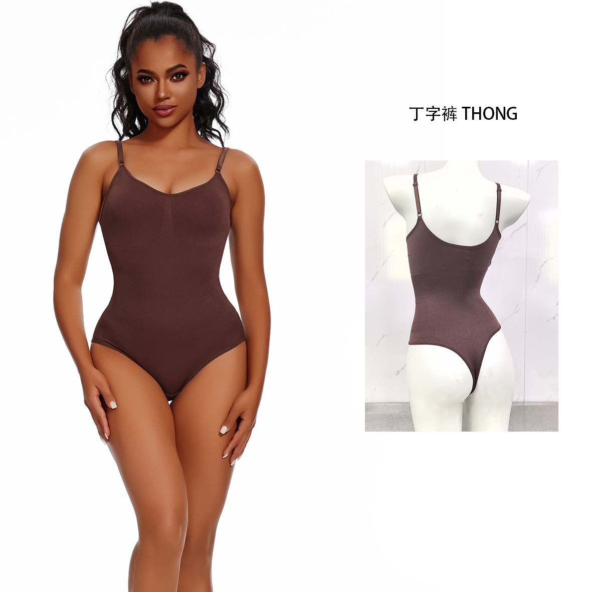 Bust-lifting body-shaping corset briefs