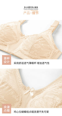 Thumbnail for No sponge lace no steel ring transparent bra