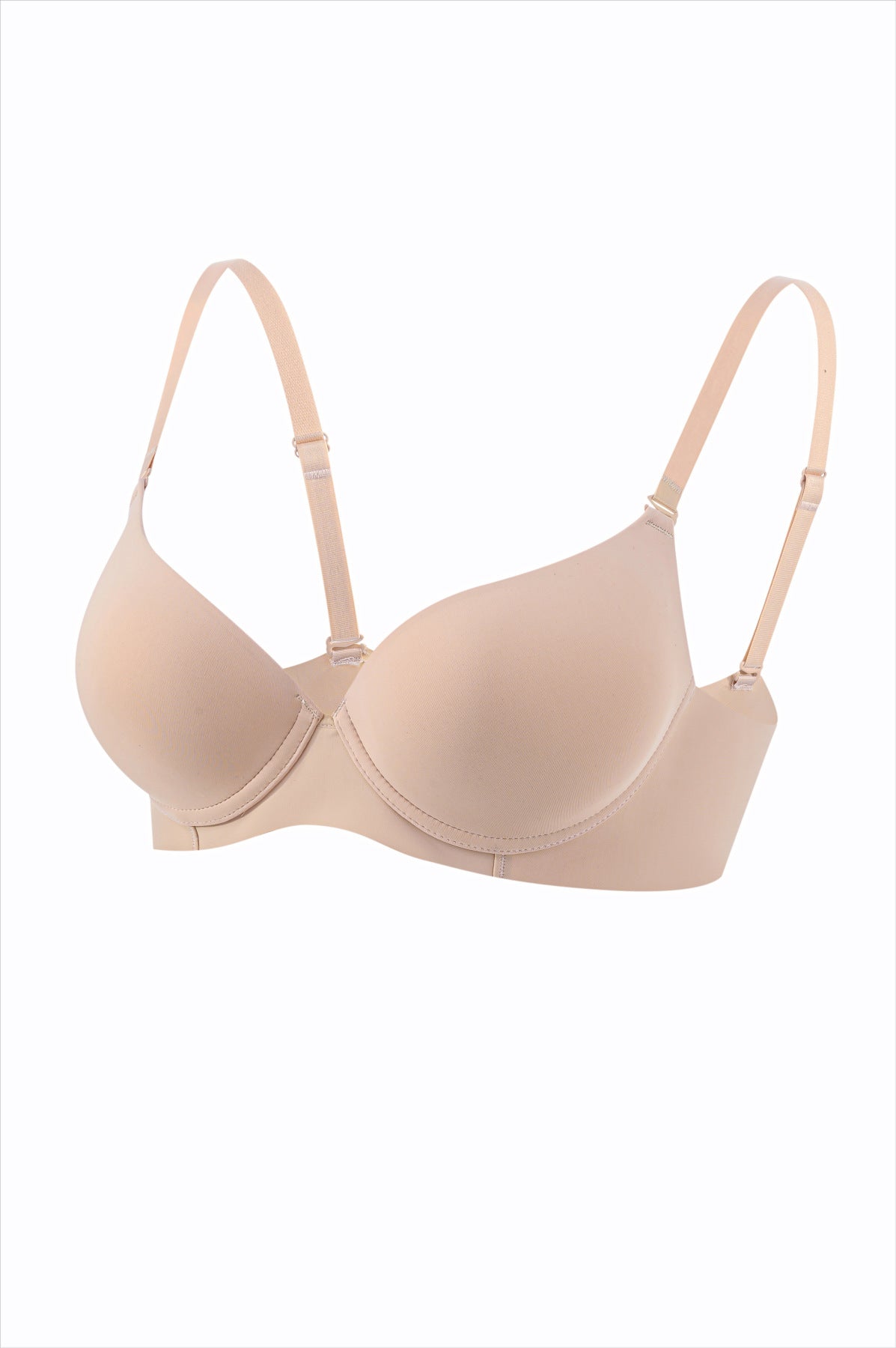 Smooth simple seamless one-piece thin bra