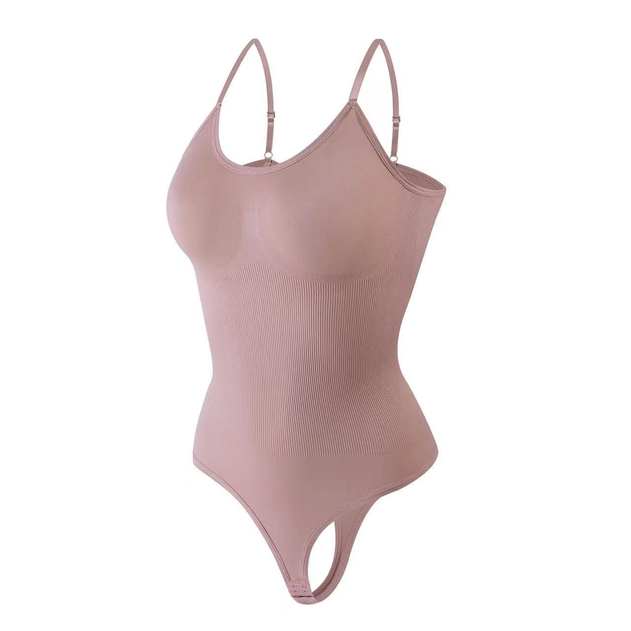 Enhanced triangle jumpsuit thong