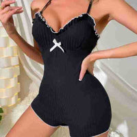 Thumbnail for Sexy V-neck seductive bow jumpsuit
