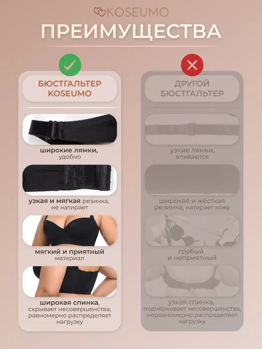 Smooth, seamless anti-sagging bra
