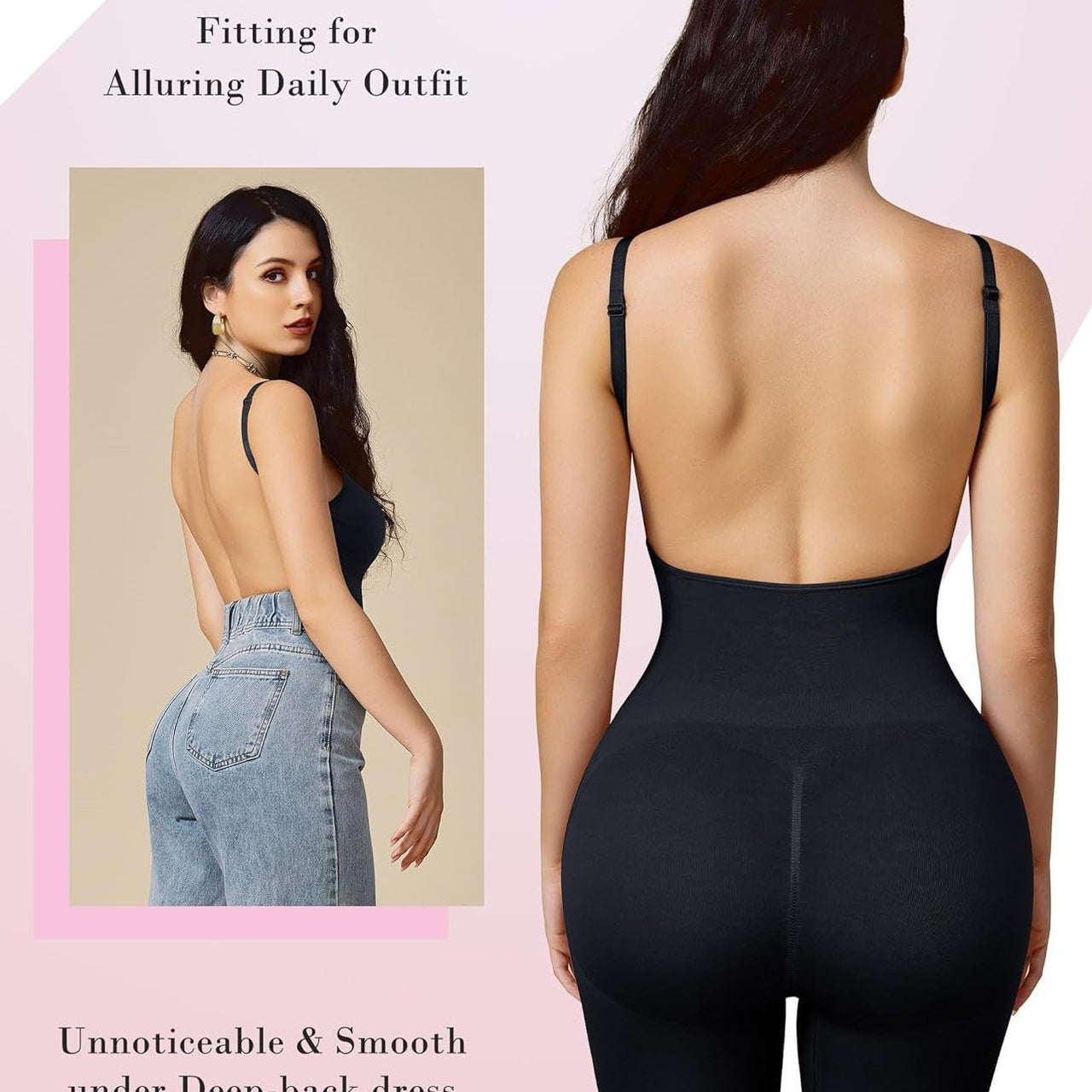 Sexy backless big U back bottoming corset
