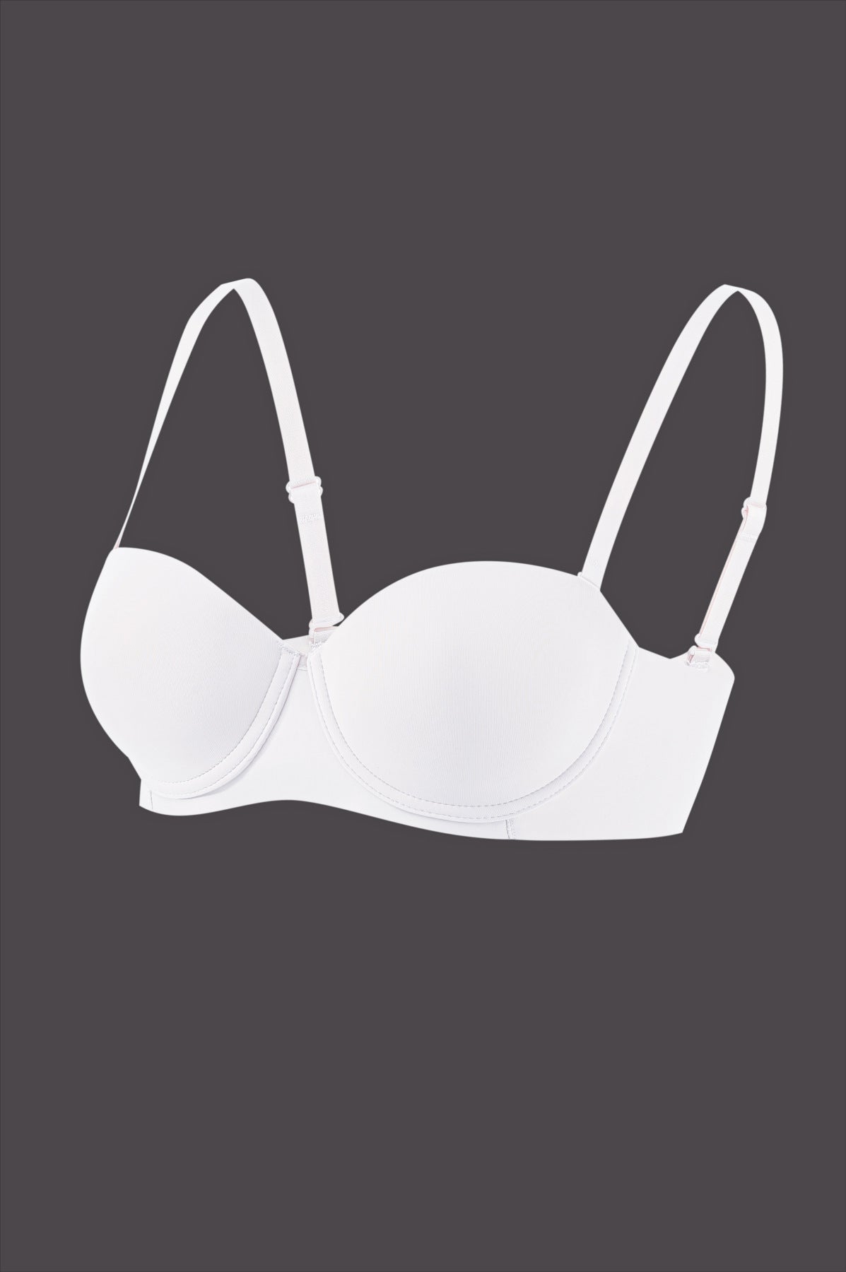 Smooth and seamless half-cup beautiful back bra