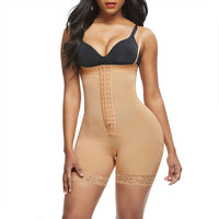 Thumbnail for Large-sized body shaping hip lift pants with a zipper