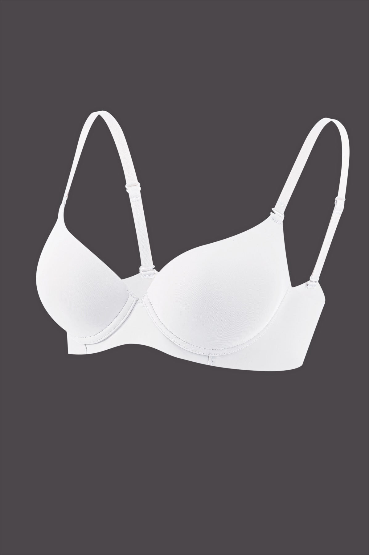 Smooth simple seamless one-piece thin bra