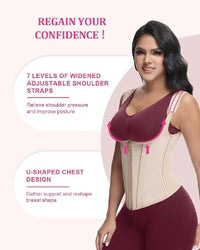 Thumbnail for Double-layer steel-boned tight waist shaping top
