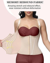 Thumbnail for Double-layer steel-boned tight waist shaping top