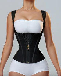 Thumbnail for Double-layer steel-boned tight waist shaping top