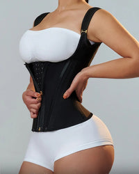 Thumbnail for Double-layer steel-boned tight waist shaping top