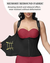 Thumbnail for Double-layer steel-boned tight waist shaping top