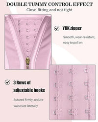 Thumbnail for Double-layer steel-boned tight waist shaping top