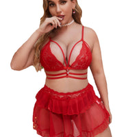 Thumbnail for Halter neck bikini bra and panty set