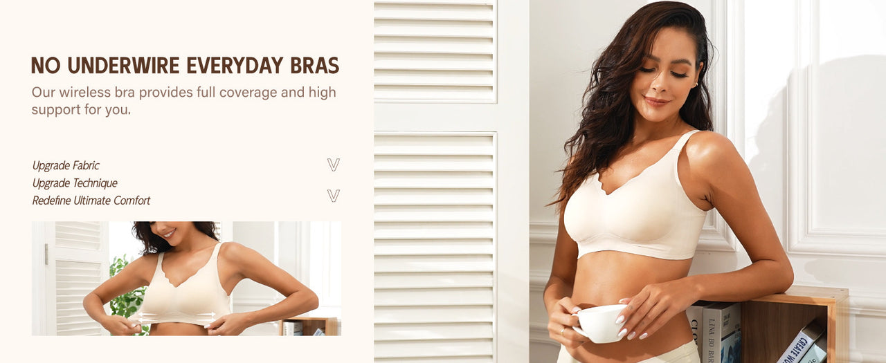 Large size seamless push-up bra
