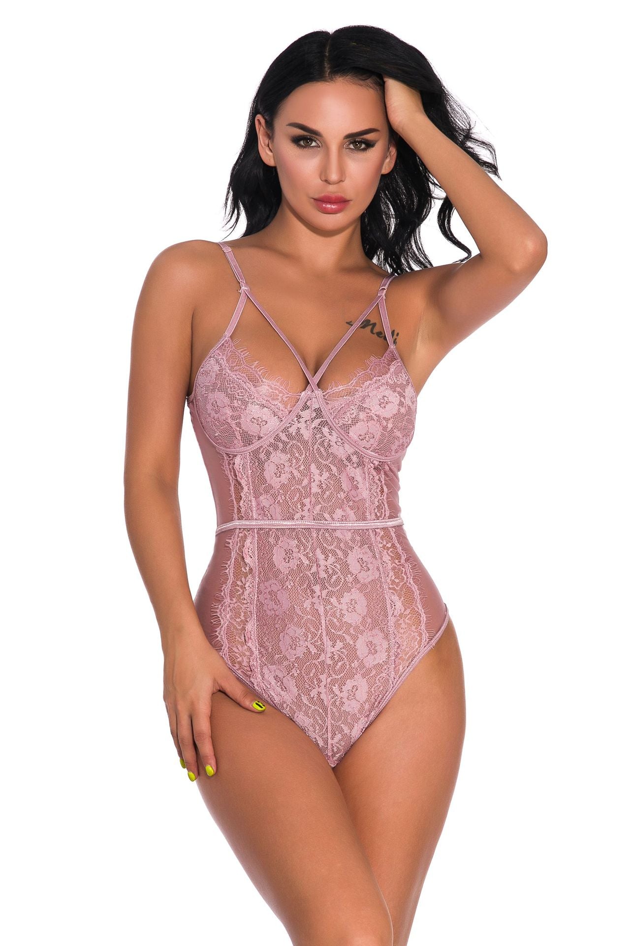 Adult hollow back bodysuit