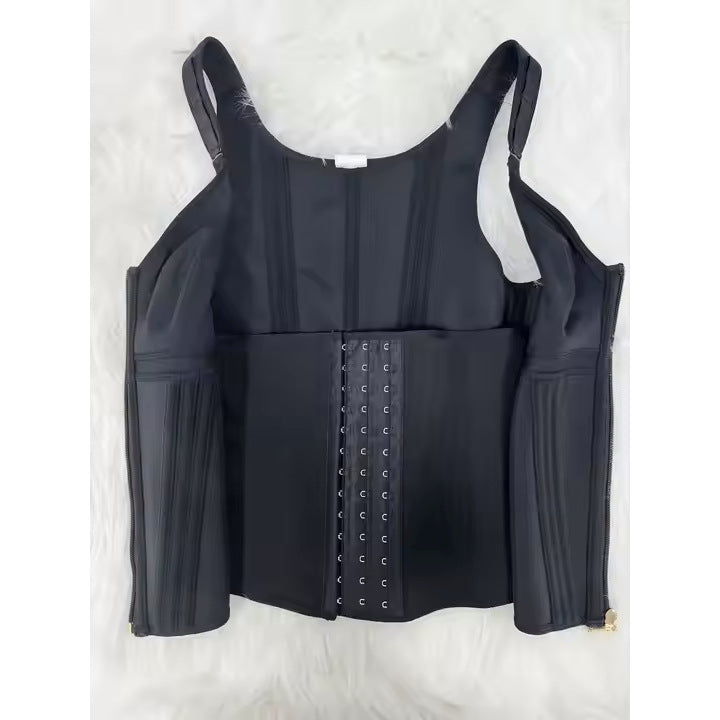 Body shaping vest top with bra