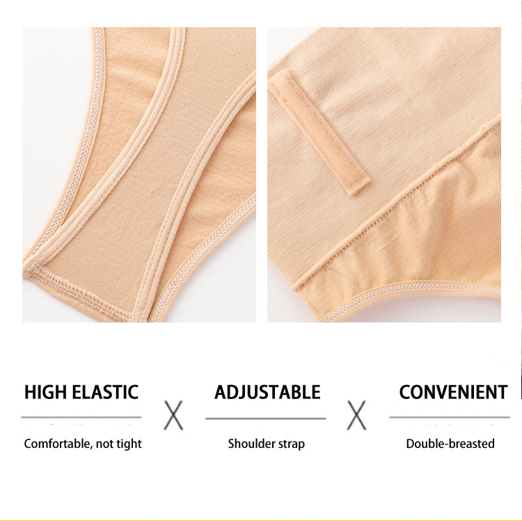 Postpartum mid-rise body shaping thong