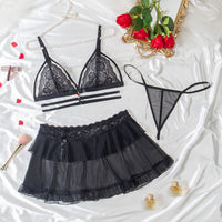 Thumbnail for Halter neck bikini bra and panty set