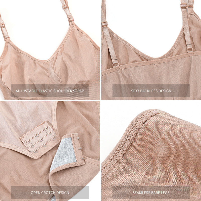 Bust-lifting body-shaping corset briefs