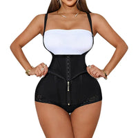 Thumbnail for Lace Front Zipper Open Bust Hip Lift Body Shaper