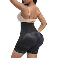 Thumbnail for Zipper hip-lifting pants with double layer compression