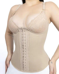 Thumbnail for Seamless Satin 18 Steel Bone Corset Vest Lace Cups Bustier Top